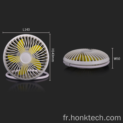 Mini ventilateur portatif de table portable rechargeable